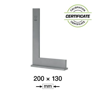 Anslagsvinkel 200x130 mm DIN 875/1 (Inkl. Certifikat)